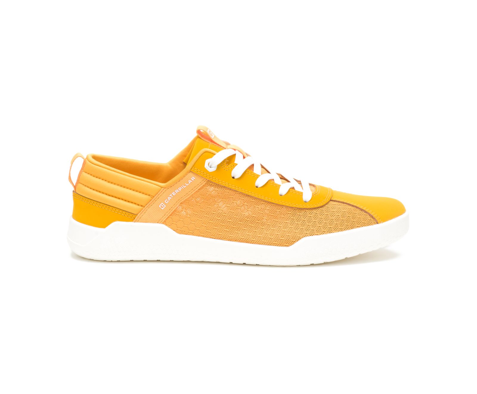 Men's Cat CODE Hex Vent Shoes Yellow | 567WELRJD