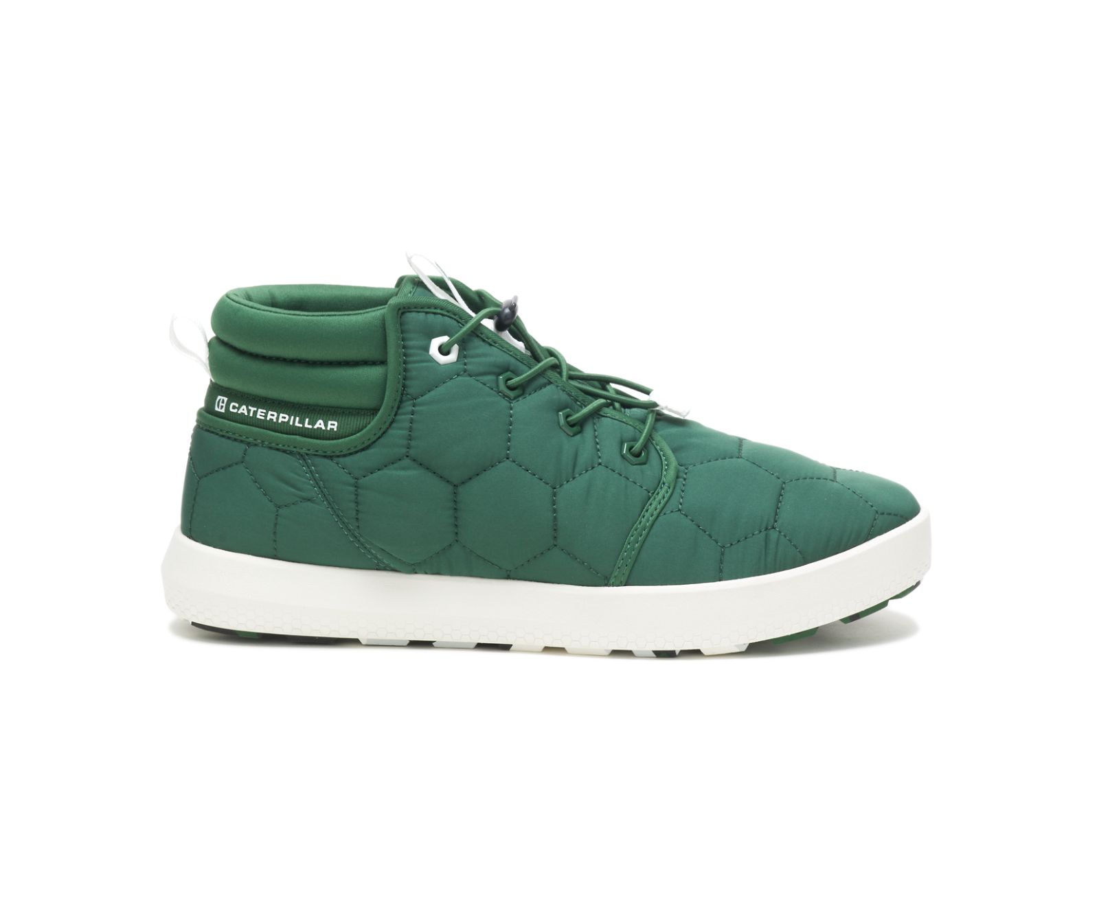 Men's Cat CODE Scout Mid Shoes Green | 014CLWOID