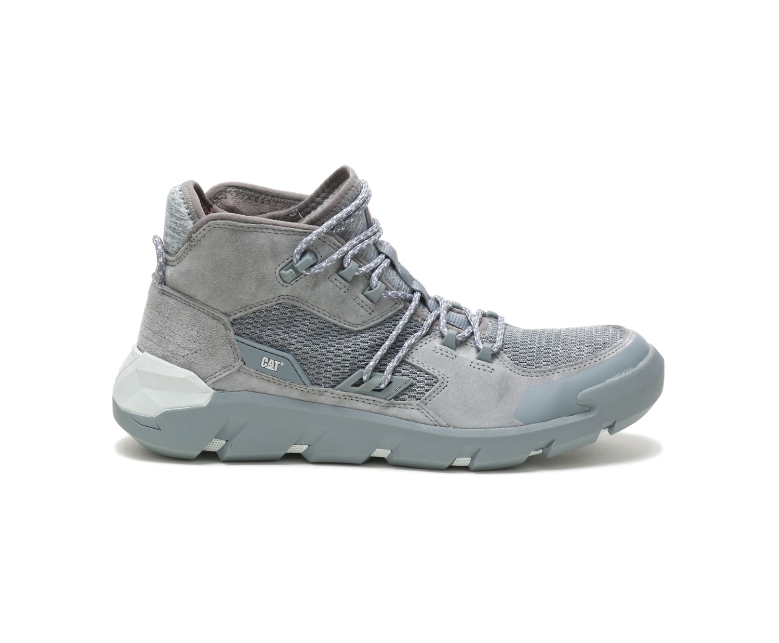 Men's Cat Crail Mid Shoes Grey | 601VHGZBW