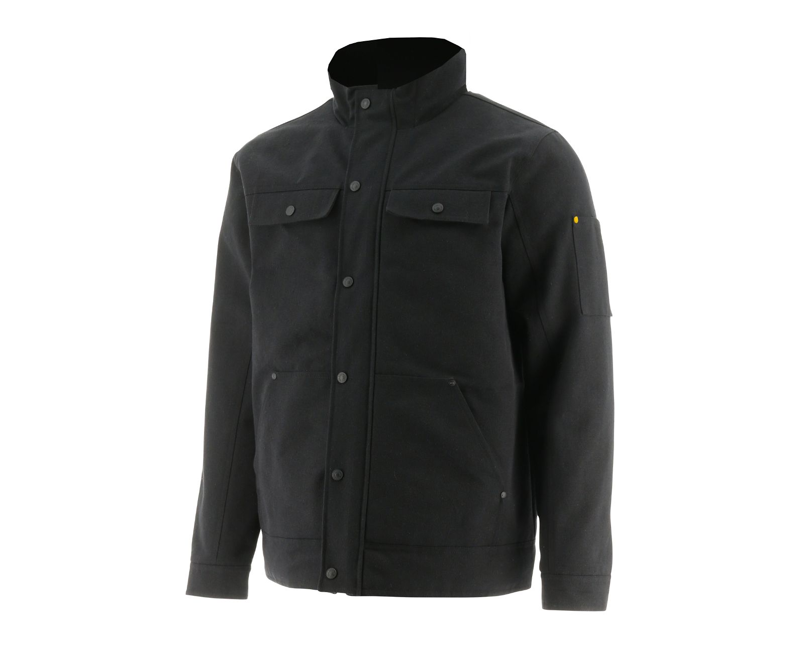 Men's Cat Insulated Utility Jackets Black | 690YTELRK