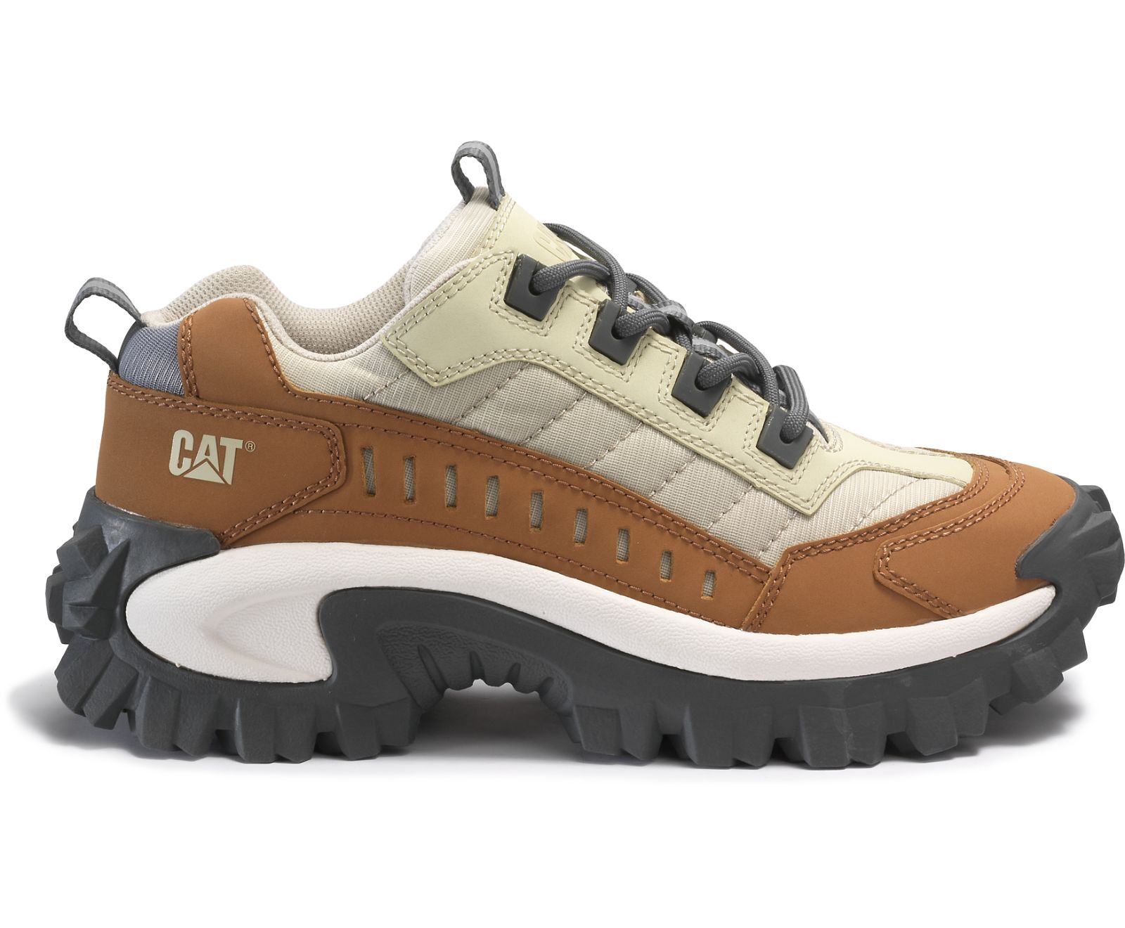 Men's Cat Intruder Shoes Brown / Beige | 230BJZAIM