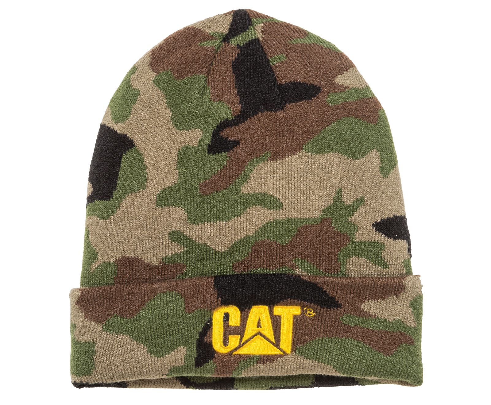 Men's Cat Trademark Cuff Beanie Camo | 670AKEMLO