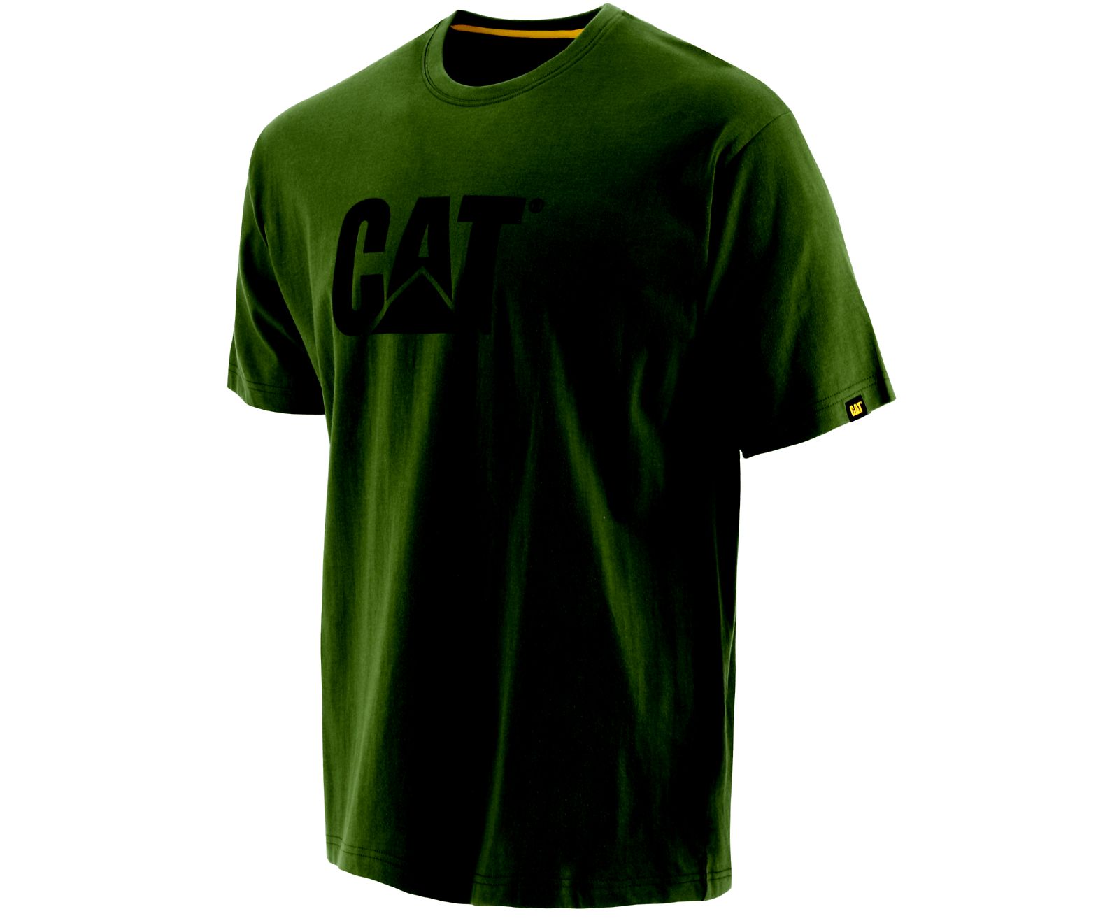 Men's Cat Trademark T Shirts Green | 059AZORXG