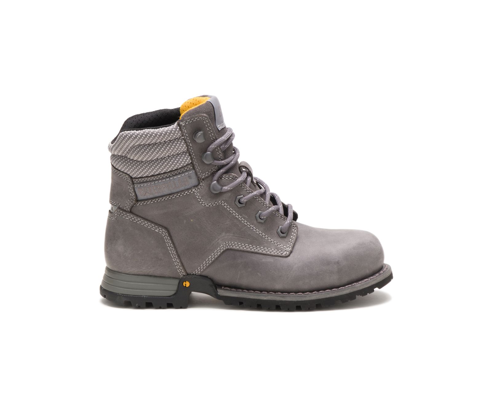 Women's Cat Paisley 6" Steel Toe Work Boots Grey | 965QLUXKC