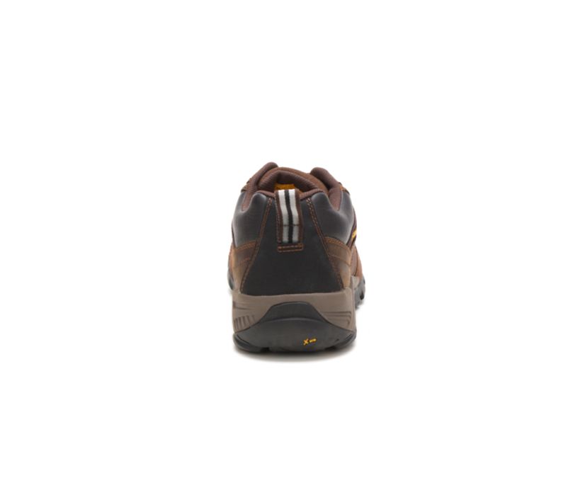 Men's Cat Argon Composite Toe Work Shoes Dark Brown | 725GXFQUT