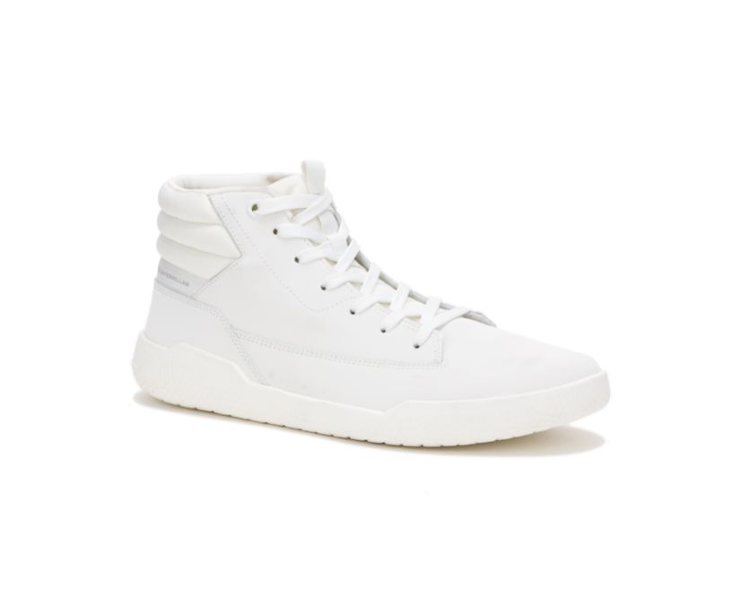 Men's Cat CODE Hex Hi Shoes White | 792IODQXR