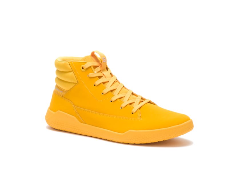 Men's Cat CODE Hex Hi Shoes Yellow | 019FBDKQY