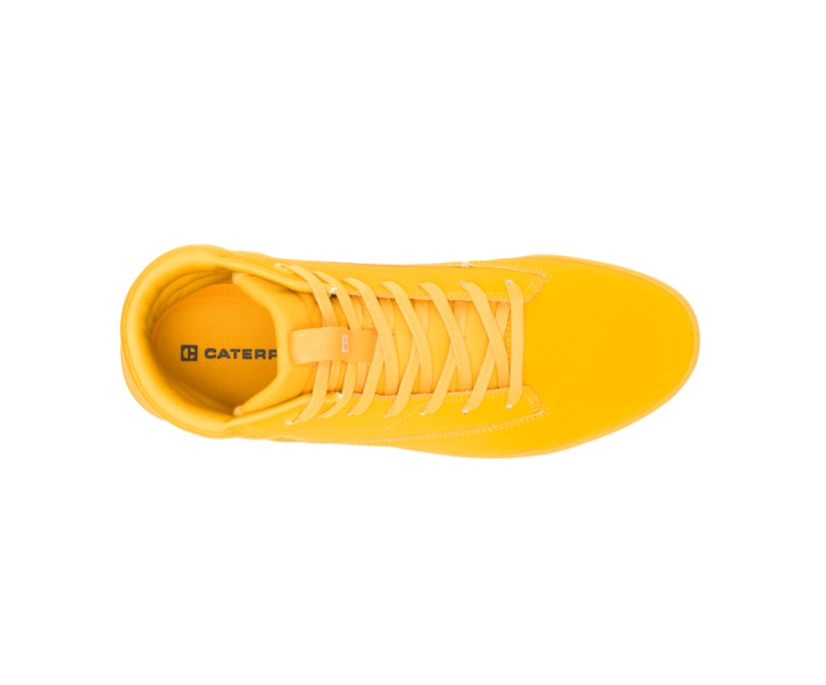 Men's Cat CODE Hex Hi Shoes Yellow | 019FBDKQY