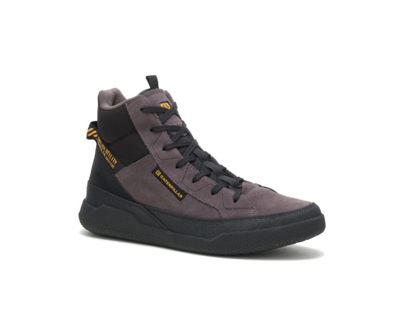 Men's Cat CODE Hex Hi Utility Shoes Black | 071ANVIYD