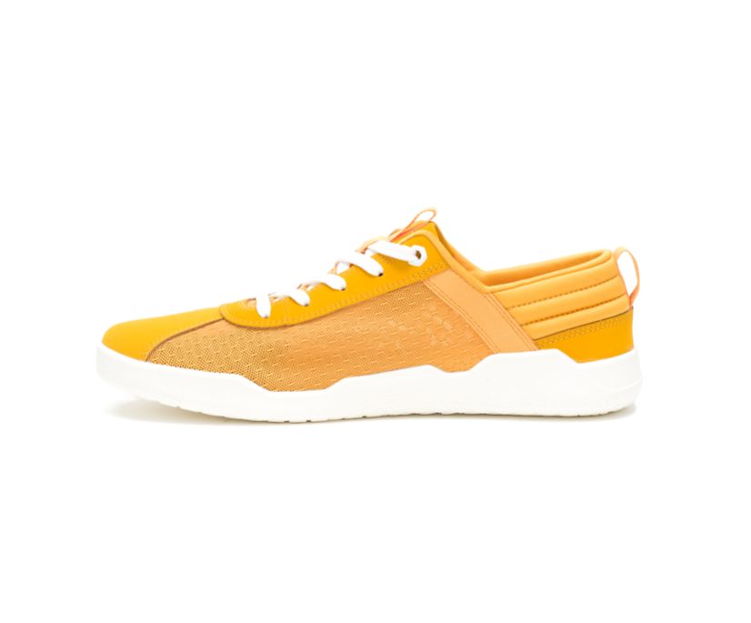 Men's Cat CODE Hex Vent Shoes Yellow | 567WELRJD