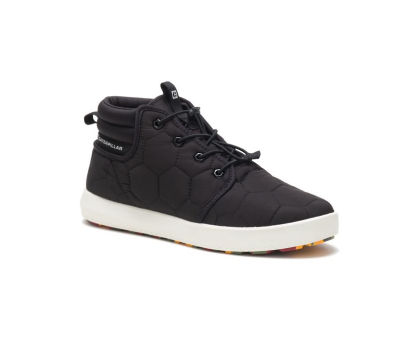 Men's Cat CODE Scout Mid Shoes Black | 195EXZJOY