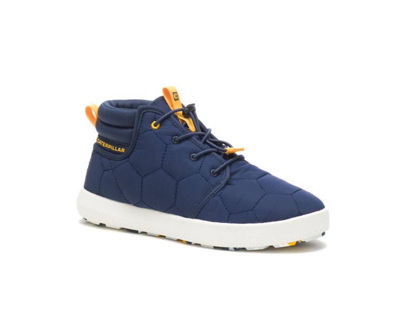 Men's Cat CODE Scout Mid Shoes Blue | 187EYFNTX