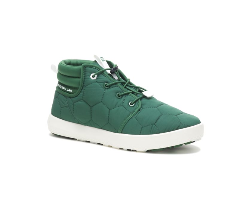 Men's Cat CODE Scout Mid Shoes Green | 014CLWOID