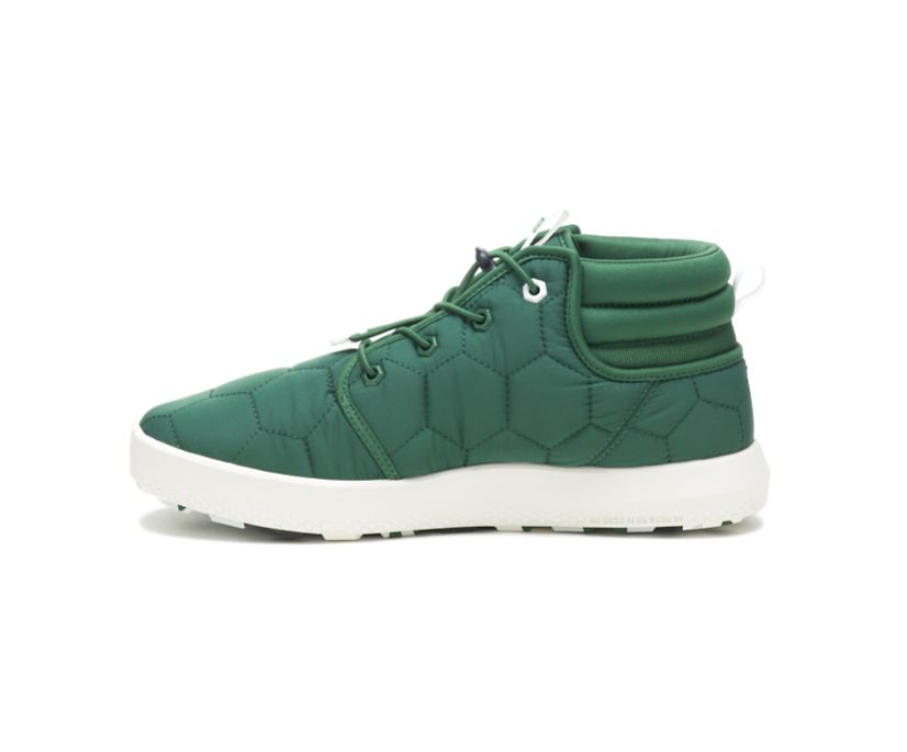 Men's Cat CODE Scout Mid Shoes Green | 014CLWOID