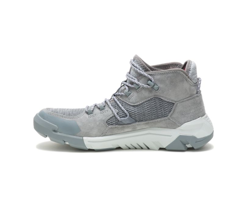 Men's Cat Crail Mid Shoes Grey | 601VHGZBW