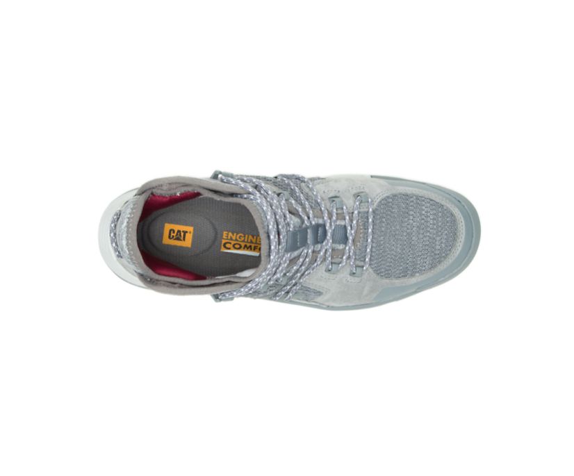 Men's Cat Crail Mid Shoes Grey | 601VHGZBW