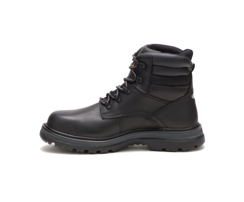 Men's Cat Fairbanks Steel Toe Work Boots Black | 235IYKCLO