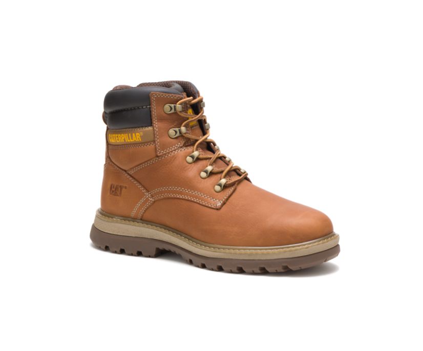 Men's Cat Fairbanks Work Boots Brown | 891RGLQVF