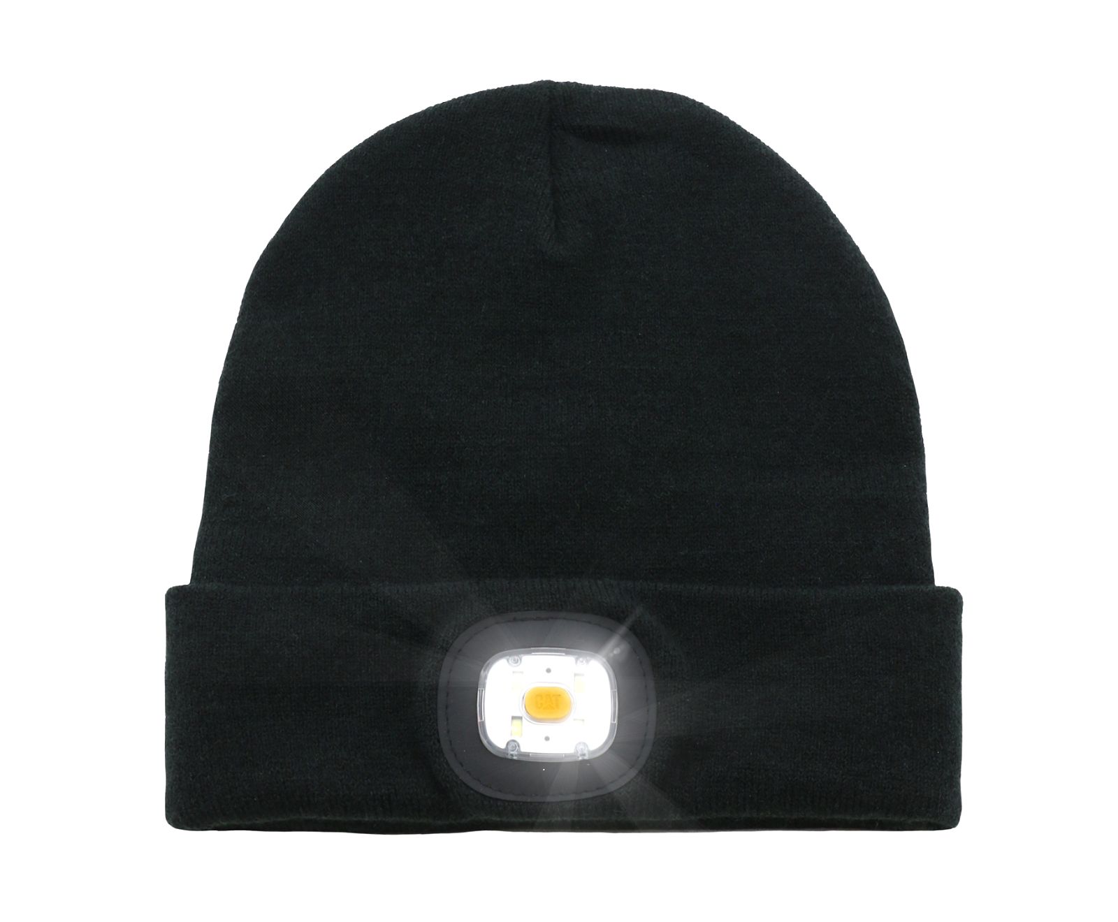 Men\'s Cat Flashlight Beanie Black | 830LINYME