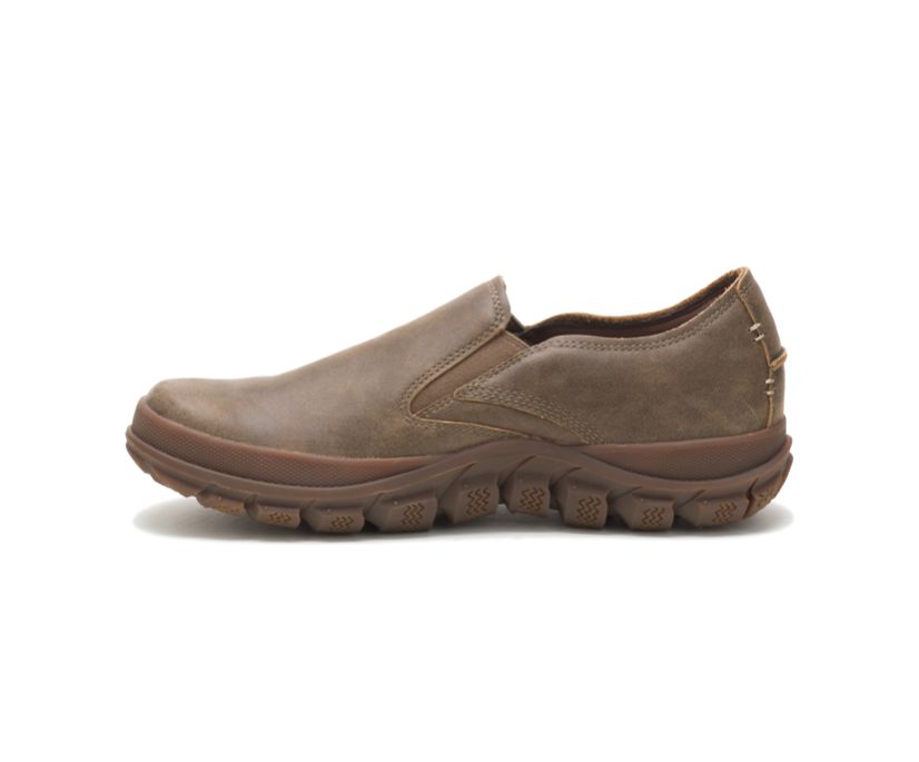 Men's Cat Fused Slip On Shoes Brown | 048BMAVFX