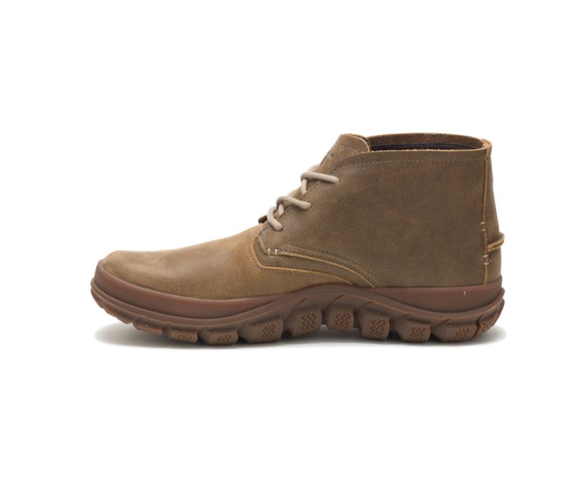 Men's Cat Fused Tri Mid Boots Khaki | 948HYVRZF