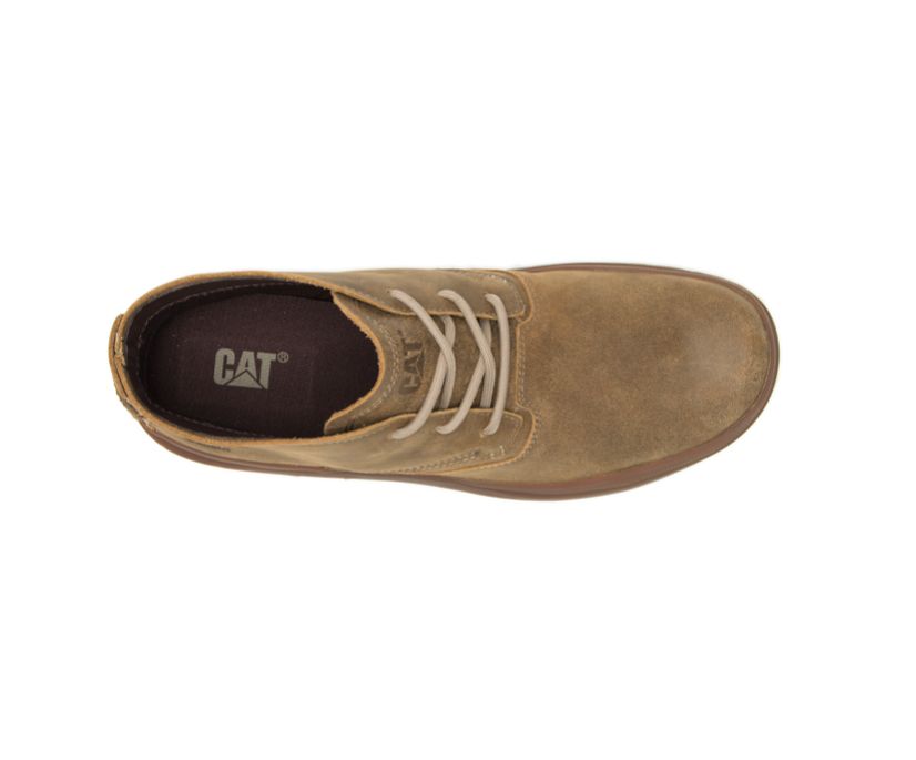 Men's Cat Fused Tri Mid Boots Khaki | 948HYVRZF