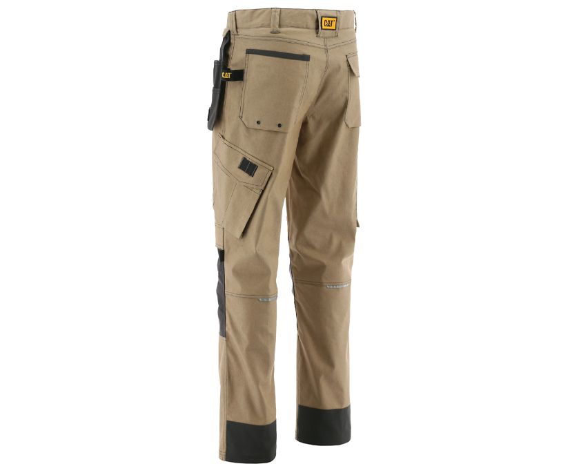 Men's Cat H2O Defender Pants Dark Brown | 190DAZTPS