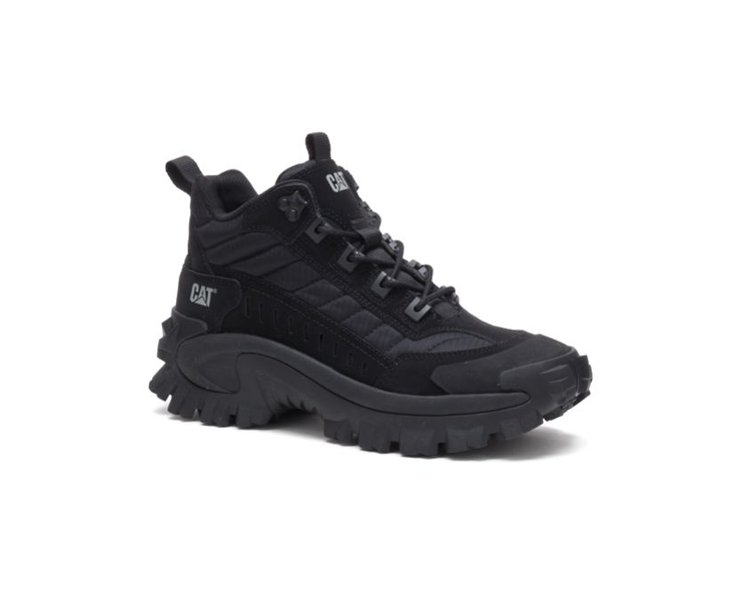 Men's Cat Intruder Mid Shoes Black | 641GHMWVC