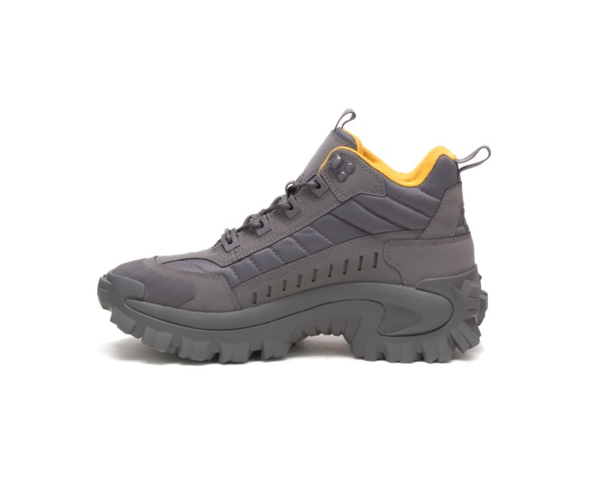 Men's Cat Intruder Mid Shoes Dark Grey | 629LWOGKC