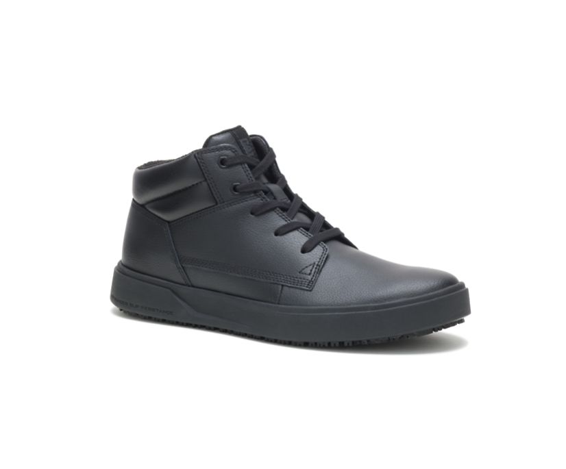 Men's Cat ProRush SR+ Chukka Shoes Black | 219FXAJGH