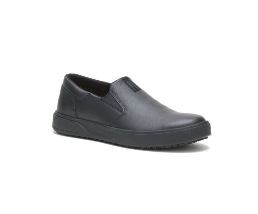 Men's Cat ProRush SR+ Slip-On Shoes Black | 218XPDUMB