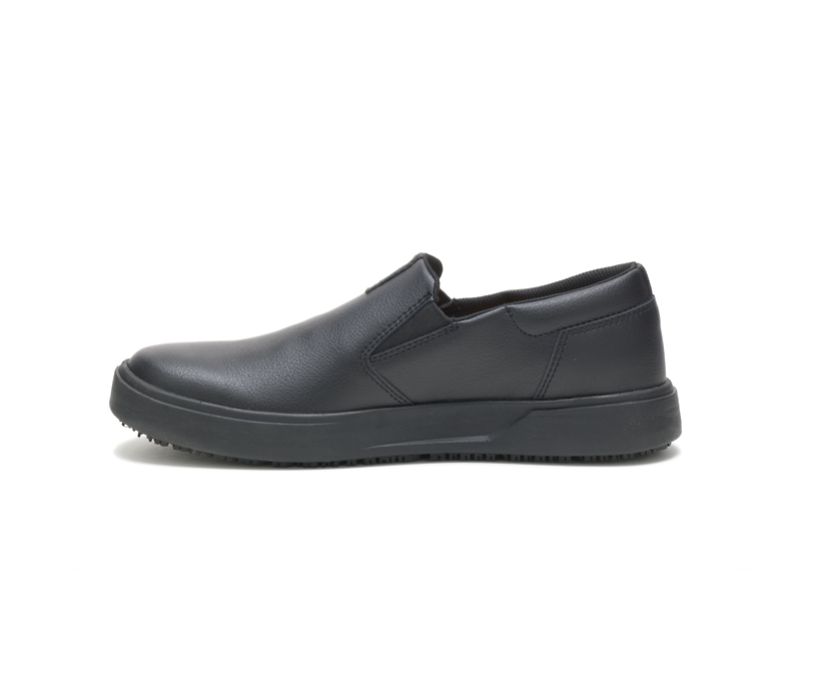 Men's Cat ProRush SR+ Slip-On Shoes Black | 218XPDUMB