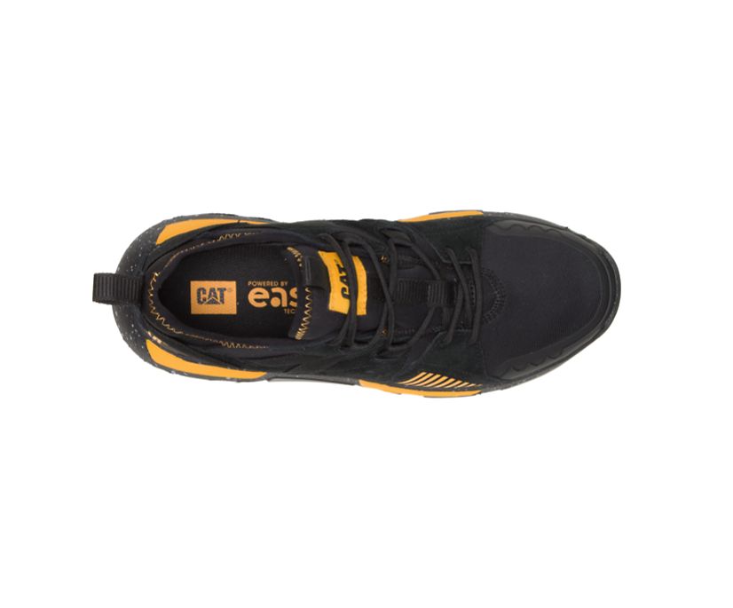 Men's Cat Raider Sport Shoes Black / Yellow | 196DNTXVW