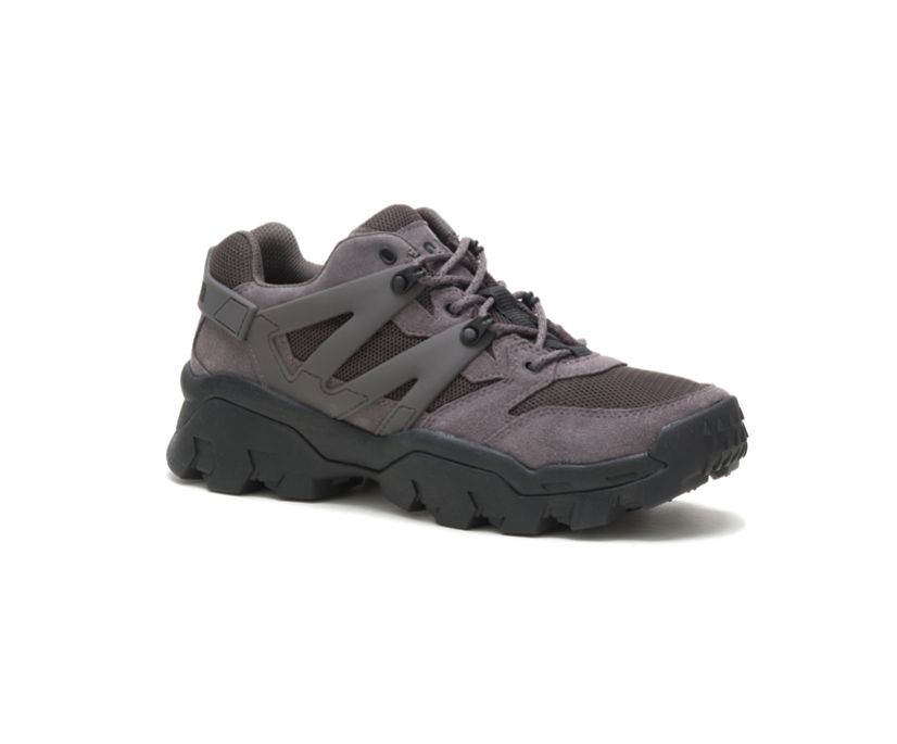 Men's Cat Reactor Shoes Dark Grey | 437DKCHSI