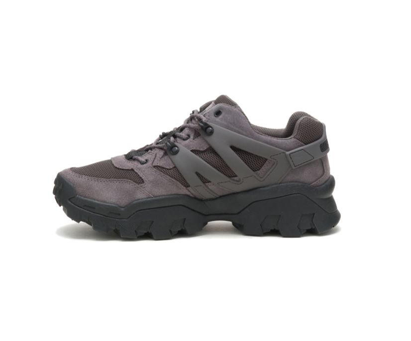 Men's Cat Reactor Shoes Dark Grey | 437DKCHSI