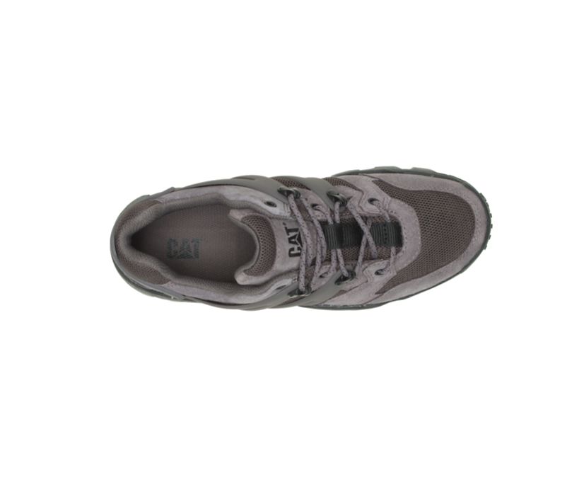 Men's Cat Reactor Shoes Dark Grey | 437DKCHSI