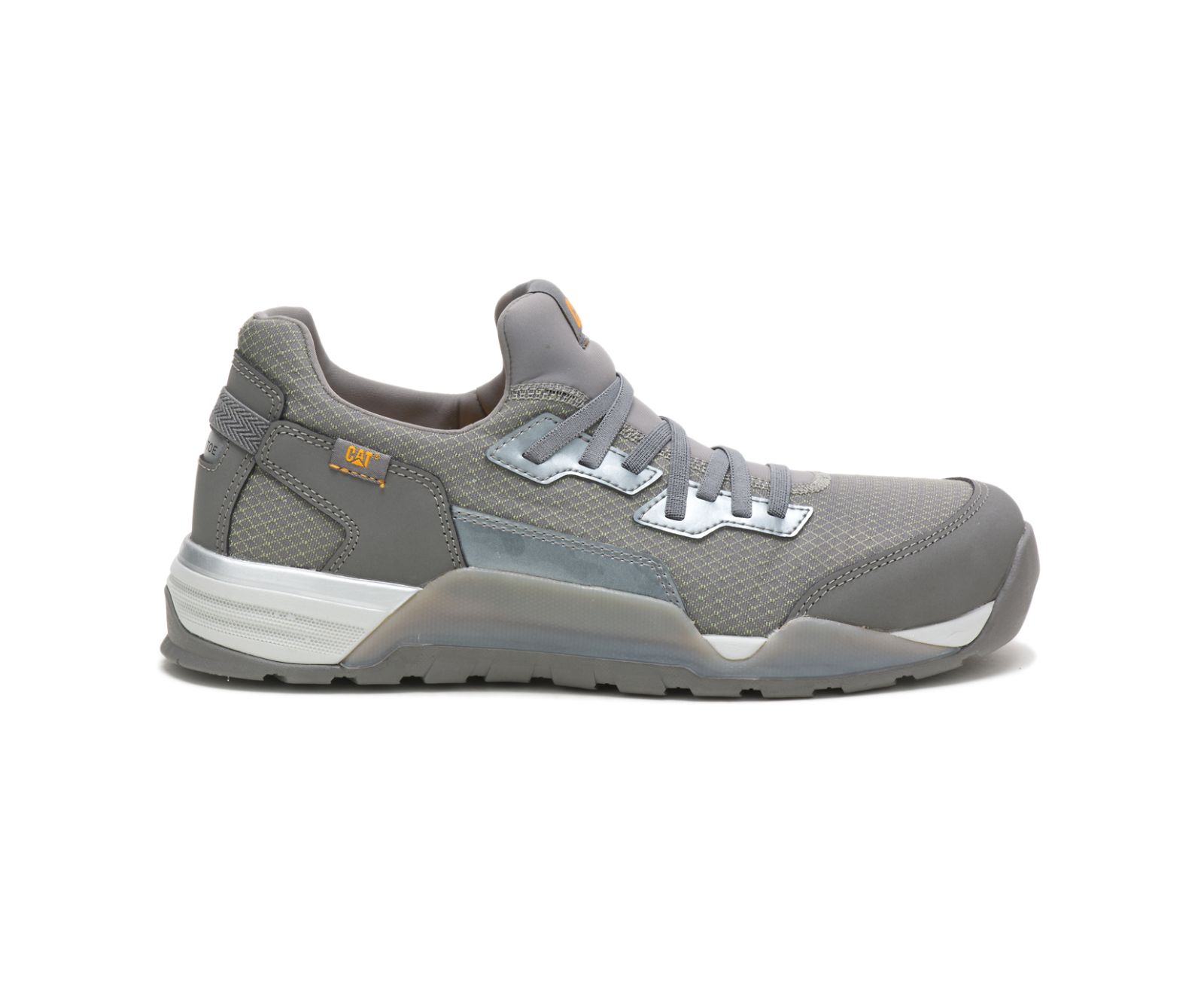 Men\'s Cat Sprint Textile Alloy Toe Work Shoes Grey | 704COFVTH