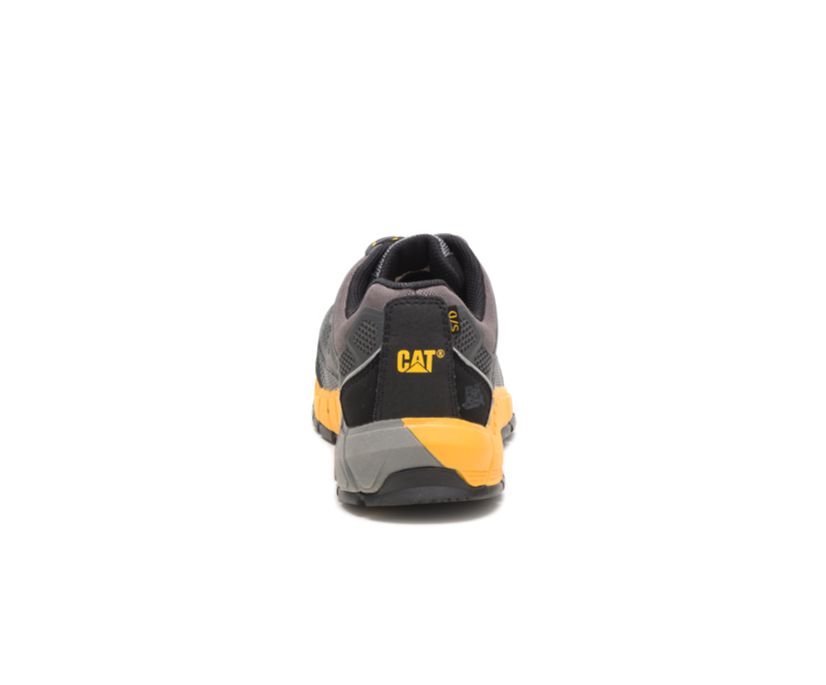 Men's Cat Streamline Composite Toe Work Shoes Dark Grey | 957NMBTZQ