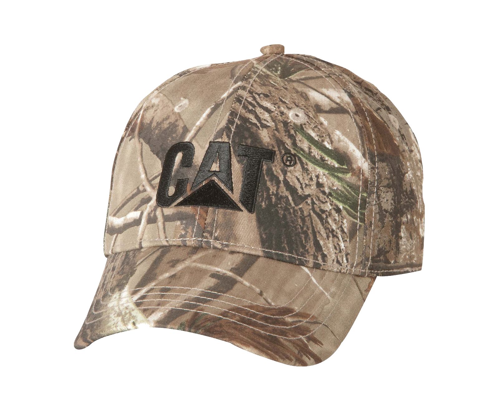 Men\'s Cat Trademark Cap Hats Brown Camo | 615ECZLQO