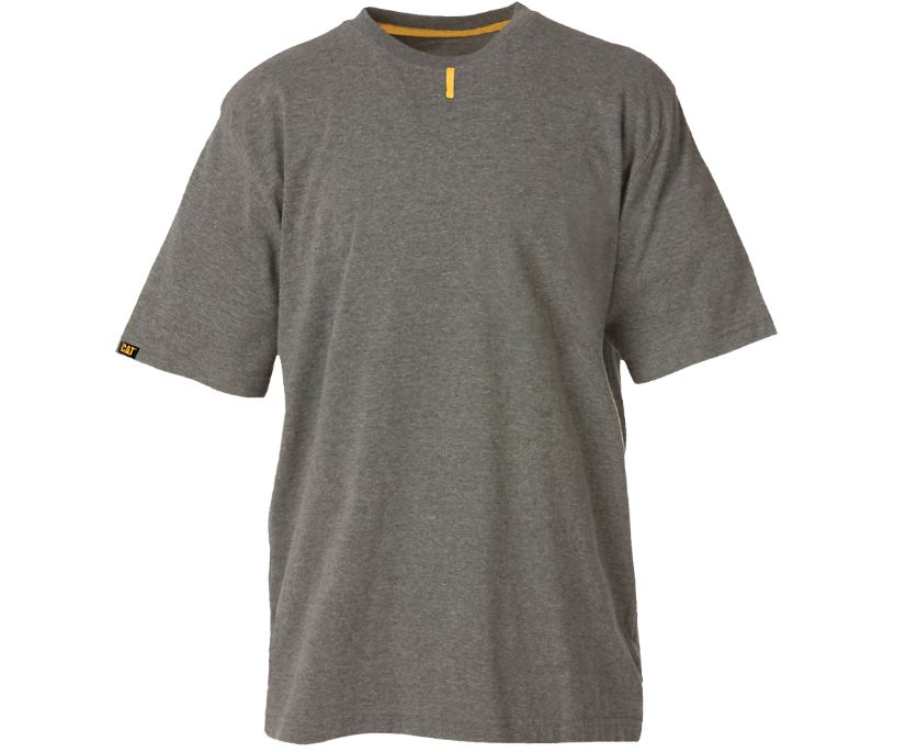 Men's Cat Trademark Pocket T Shirts Dark Grey | 286YGSDXT