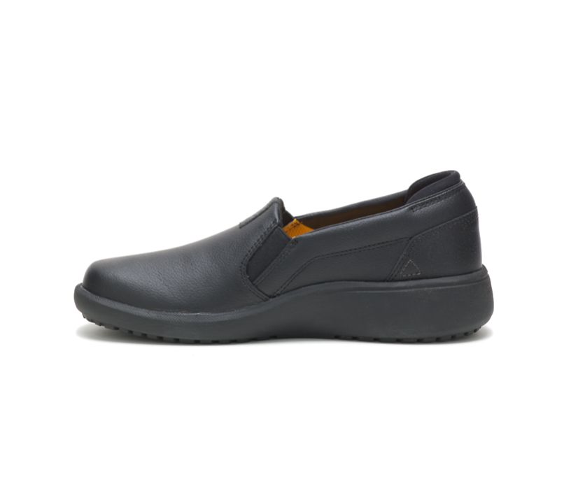 Women's Cat ProRush SR+ Slip-On Safety Boots Black | 785UTPQOH