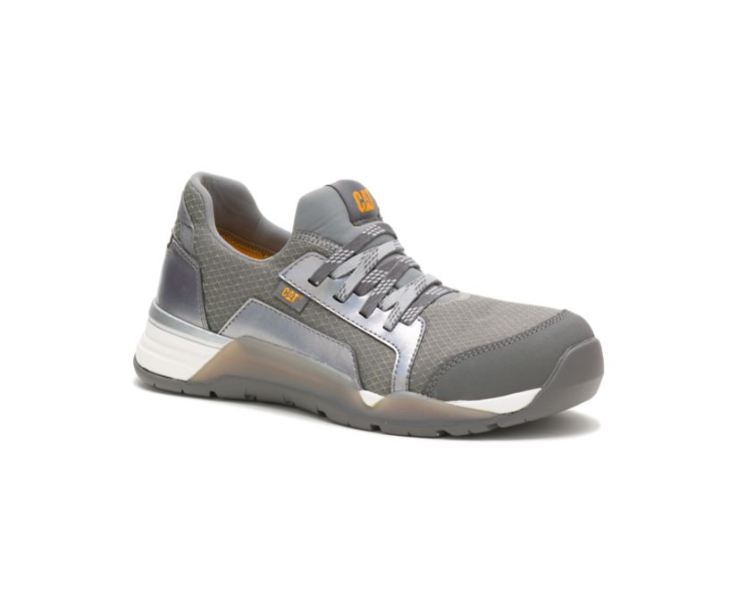 Women's Cat Sprint Textile Alloy Toe Work Safety Boots Grey | 875NPTXYF